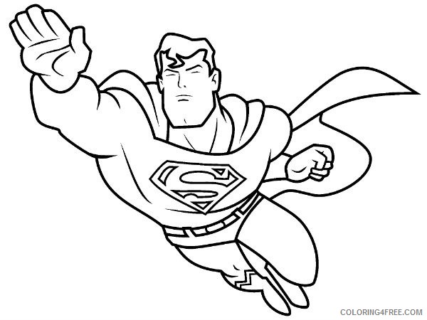 superman coloring pages to print for kids Coloring4free - Coloring4Free.com