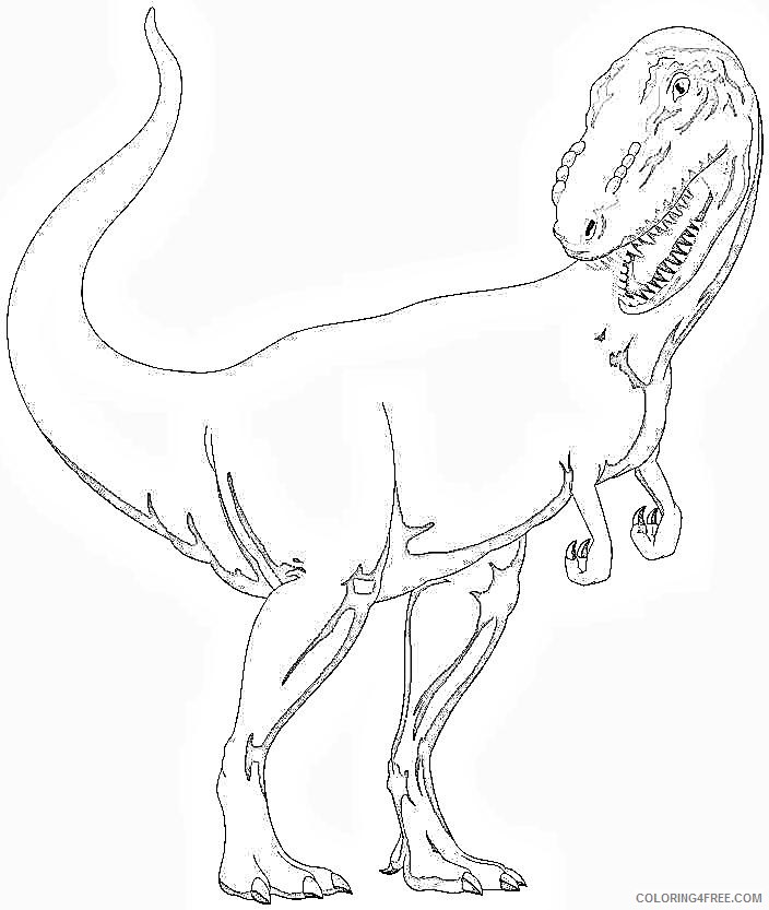 T Rex Coloring Pages Dinosaurs Coloring4free Coloring4free Com