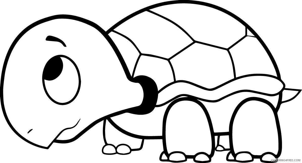 Turtle Coloring Pages For Kids Printable Coloring4free Coloring4free Com