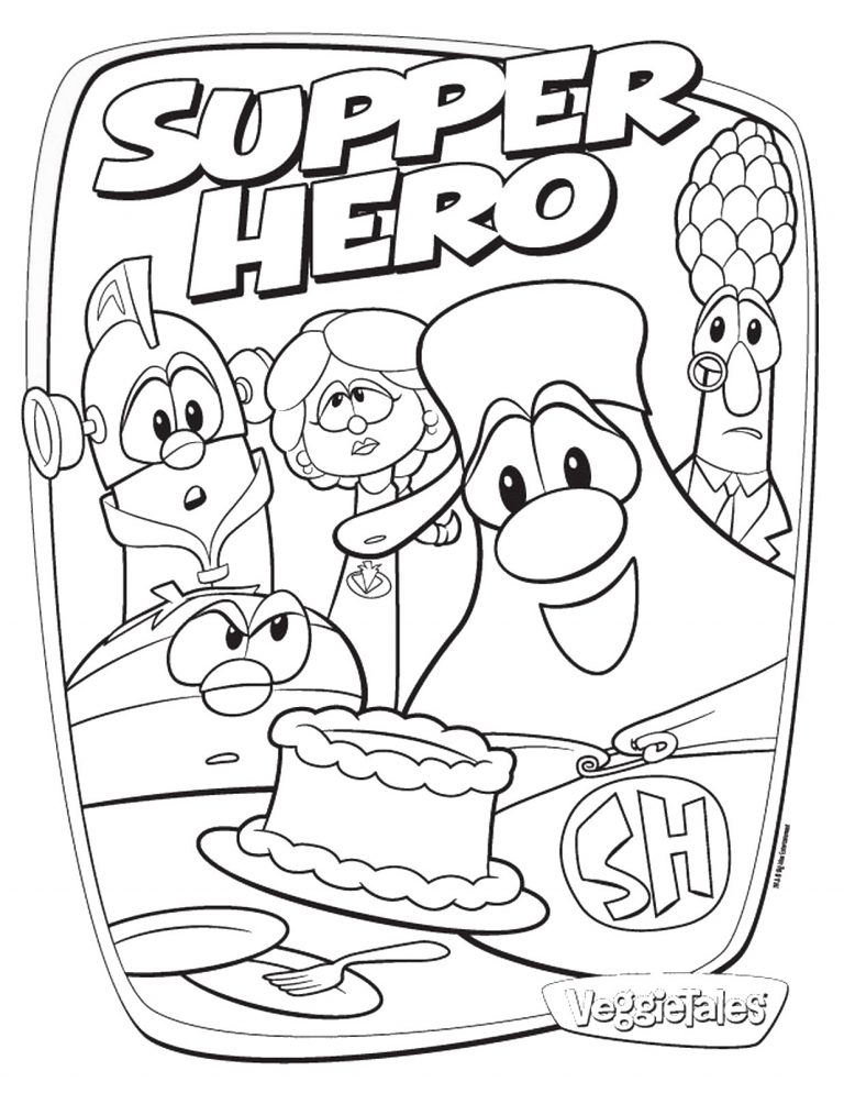 veggie tales coloring pages pirates Coloring4free - Coloring4Free.com