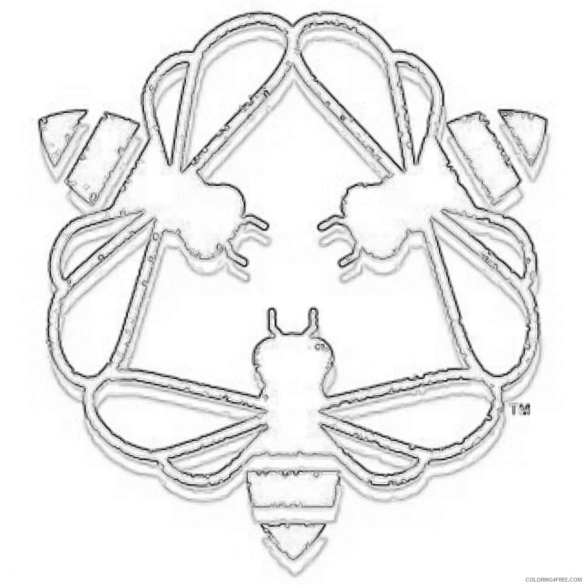 14 honey bee logo that you can download to you computer feeg6S coloring
