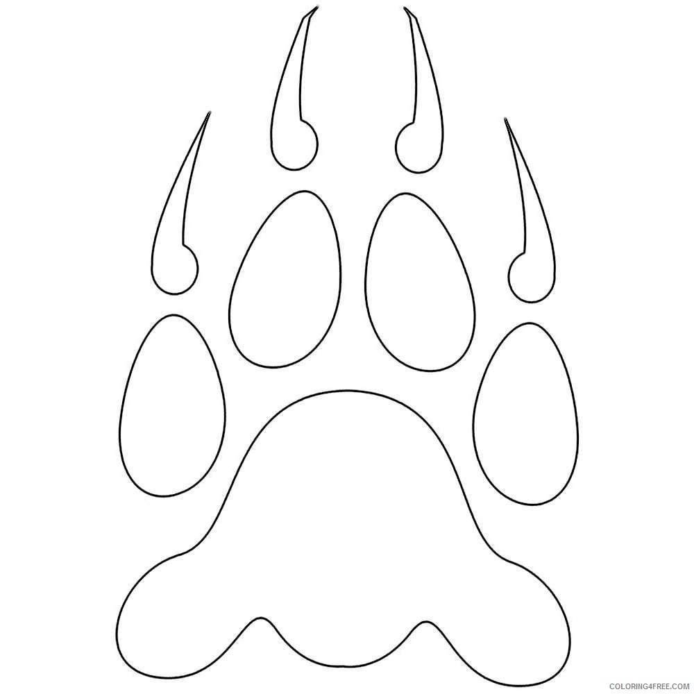 24 bear paw prints pictures that you can download to you AQIuRF coloring
