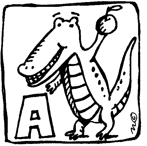 alligator 4 coloring