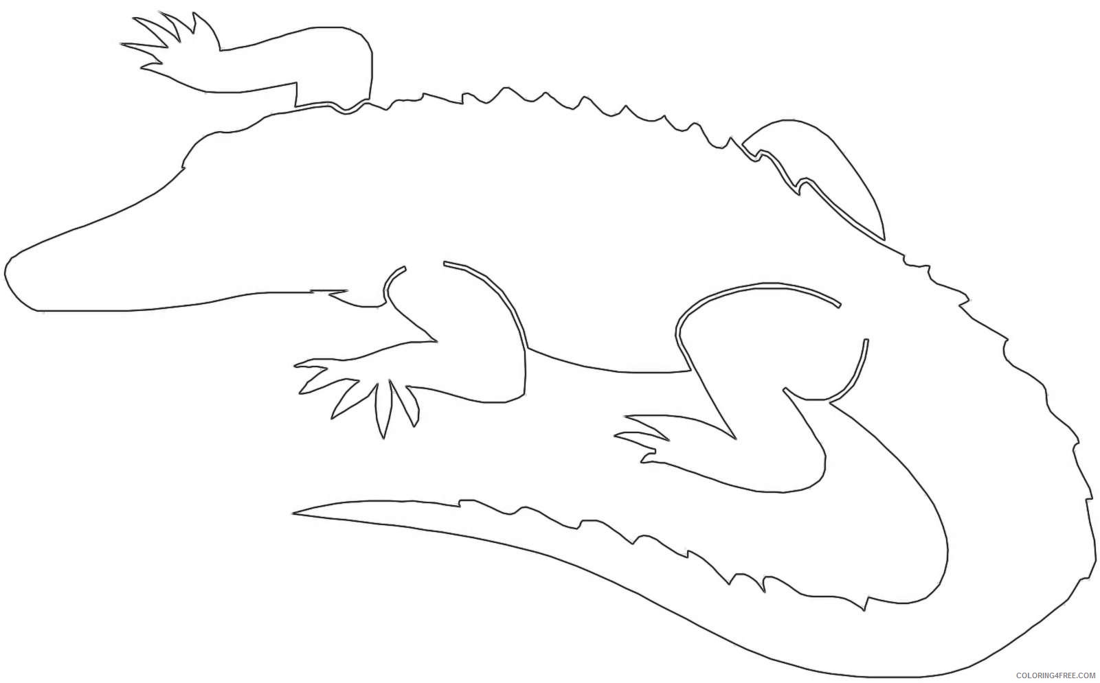 alligator 6 coloring