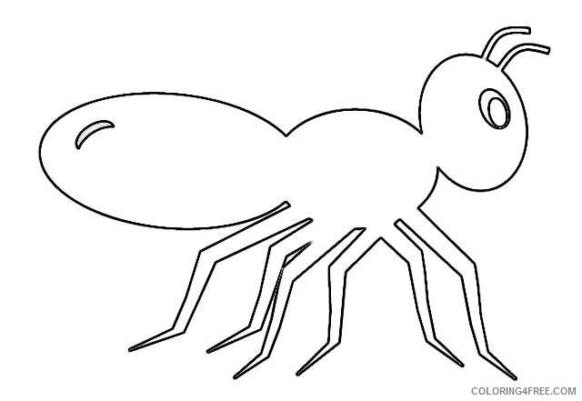 ant black and white 4WcgkJ coloring