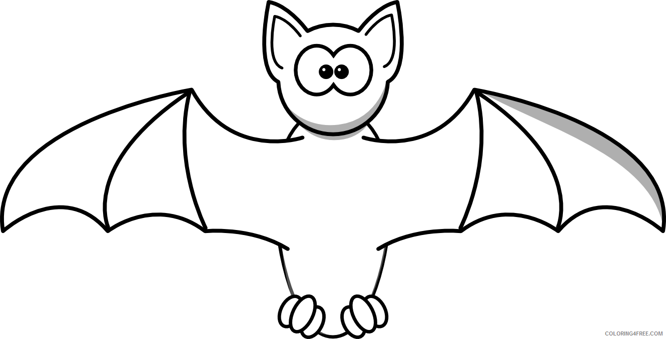 bat bat black and whitecartoon bat black white line SJQ4mt coloring