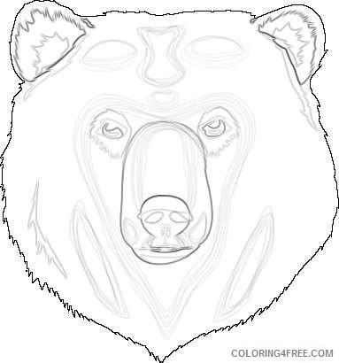 bear face IhDlJN coloring