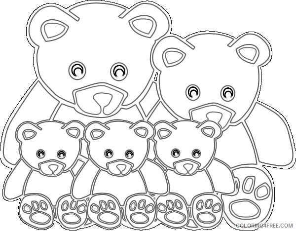 bear family online 3L3tjk coloring