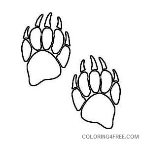 bear paw prints the tattoo designs oGHm73 coloring