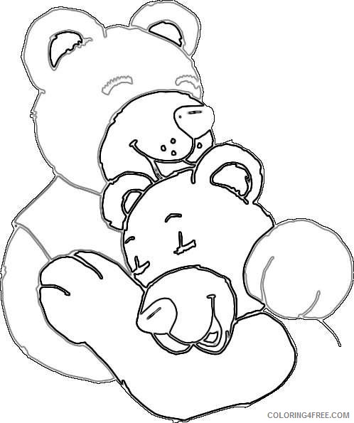 bears hugging online QSn6kS coloring