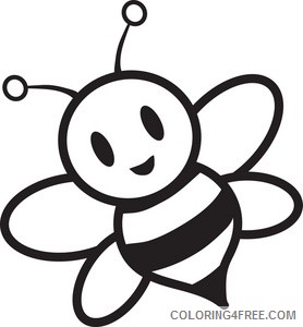 bee black and white KLD6yc coloring