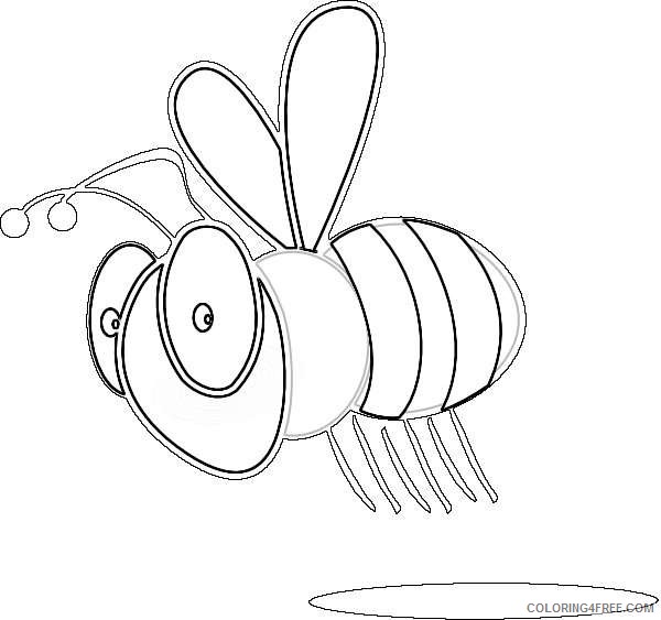 bee black and white qYuUdR coloring