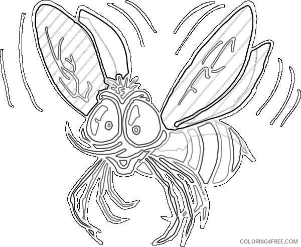 bee flying online Leoa3C coloring