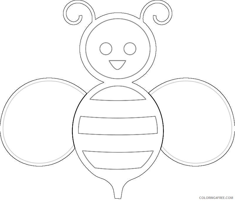 bee stock photo illustration of a cartoon bee 14172 i3mwJP coloring