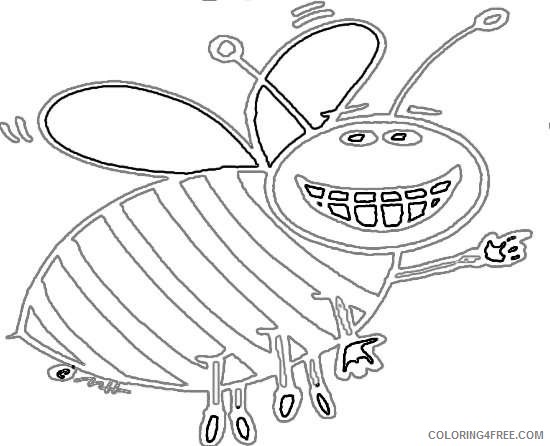 big happy bee in color gallery ZLUBhK coloring