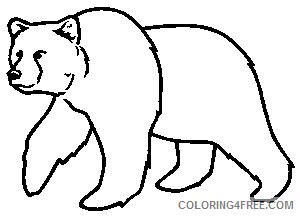black bear outline best zjbX5j coloring