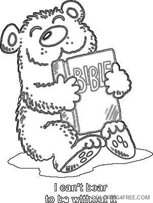 blue bear hugging a bible bible christart com qU2WxF coloring