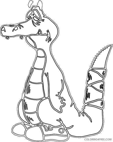 broken ankle alligator with a broken tail oJPwGT coloring