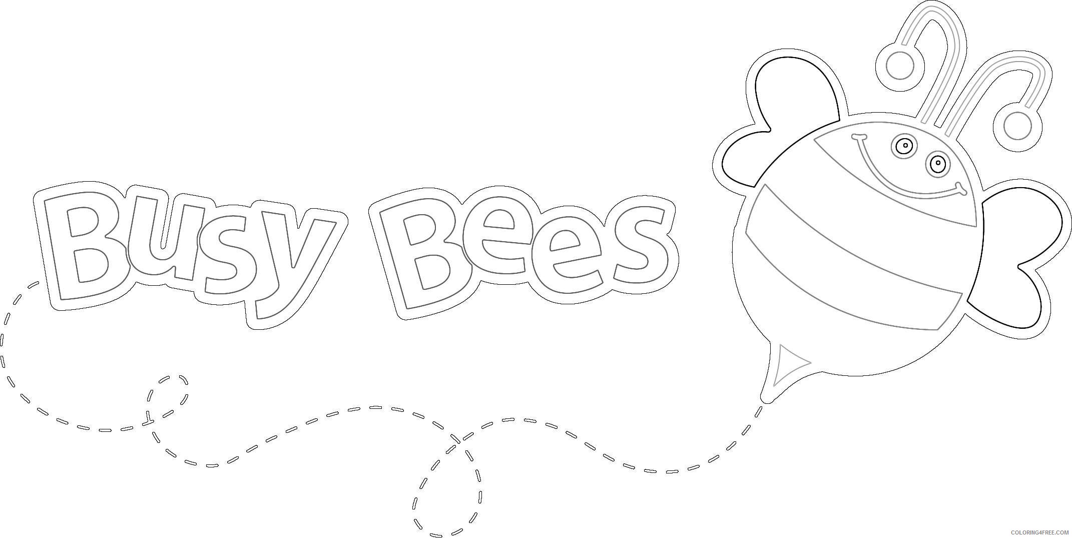 buzzing bee coloring