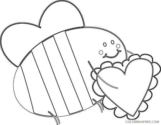 carrying valentine heart bee carrying valentine heart pexPBy coloring