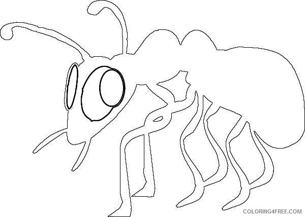 cartoon ant silhouette online HLIs5D coloring