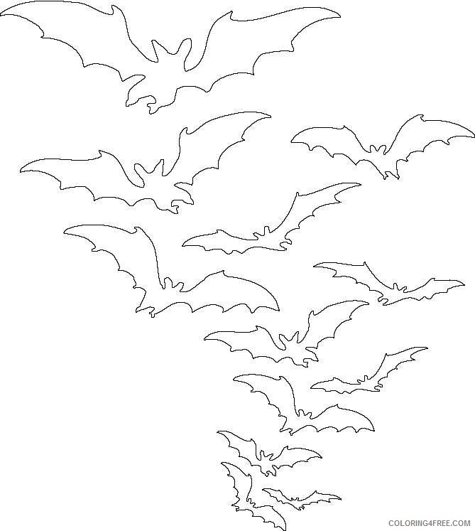 clipart bat coloring