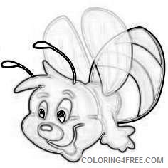 clipart bees TDzL5Z coloring
