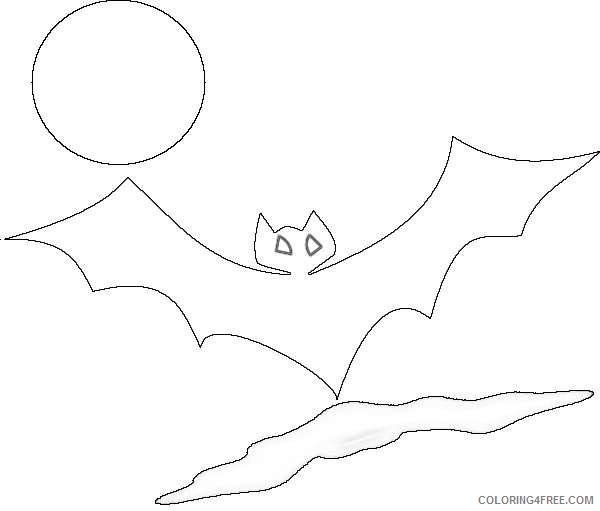 cute bat outline bat 4avLuu coloring