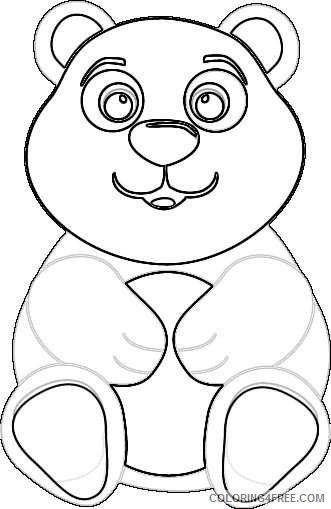 cute bear Rq9hm3 coloring