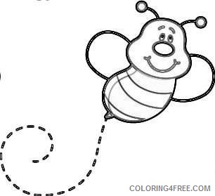 cute bee 2 3 coloring