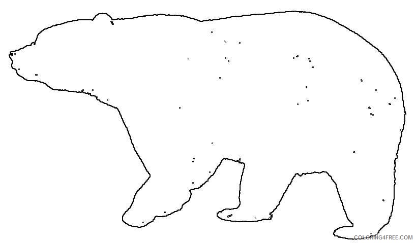 cute black bear c517RK coloring