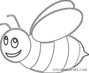 cute honey bee R1D4Le coloring