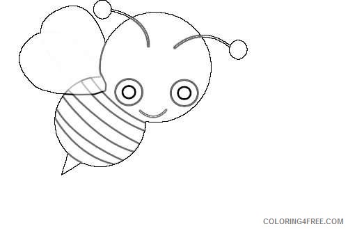 cute honey bee t79Csj coloring