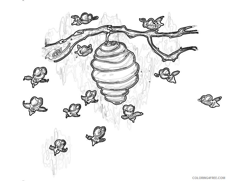 do bees have a house swarming party YNp23h coloring