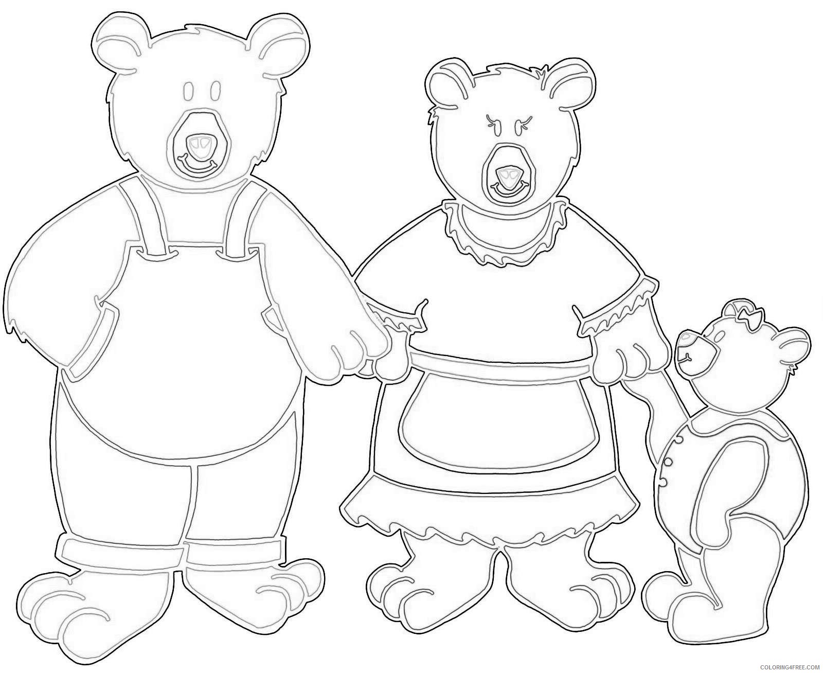 goldilocks and the three bears co 9smbtS coloring