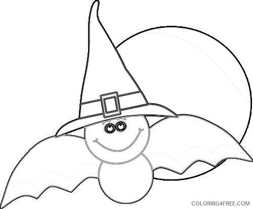 halloween bat and full moon black halloween bat 8zFgOI coloring