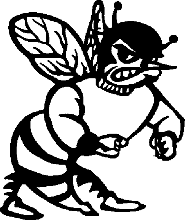 mascot library hornets and bees school mate YDYMQ7 coloring