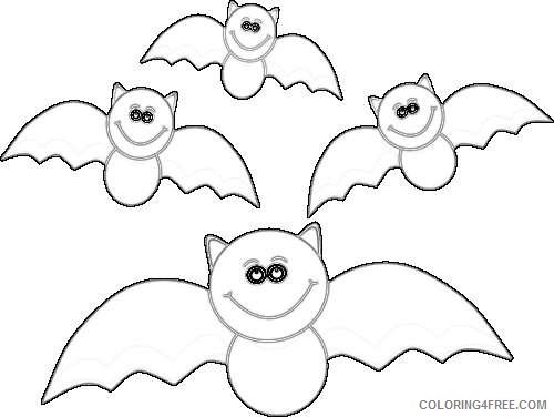 of flying bats group of cute black bats with cute tUK3RL coloring