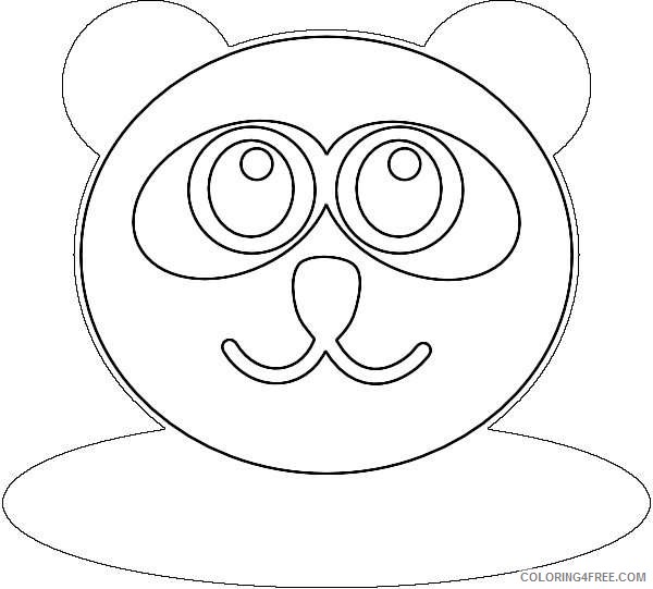 panda bear face bear face 6CAbxo coloring