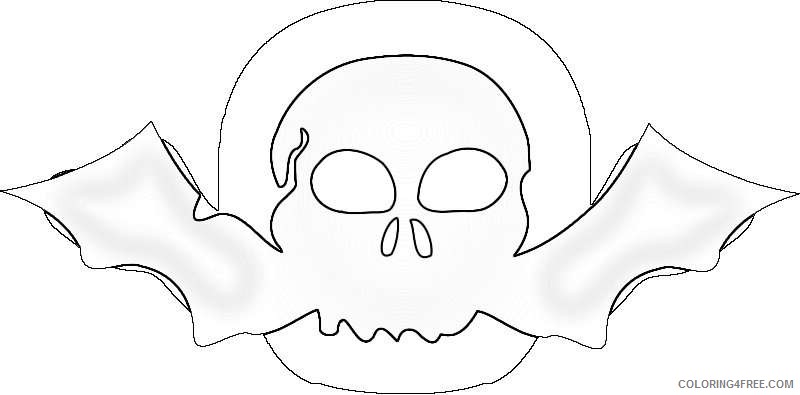 skull with bat wings 8I6yTM coloring