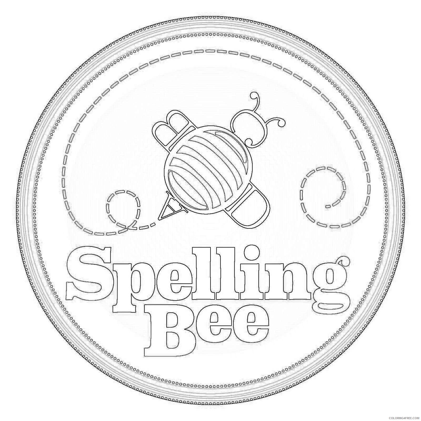 spelling bee sVe8sy coloring