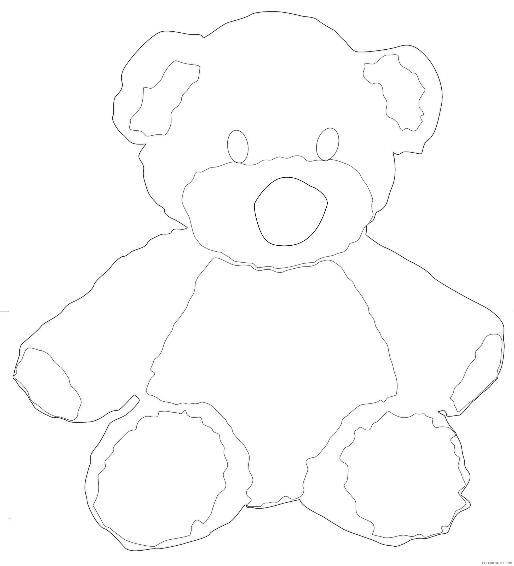 teddy bear 3 coloring_001