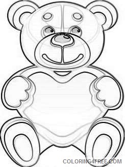 valentine s day png bear with heart set png 70 png uDtsuL coloring
