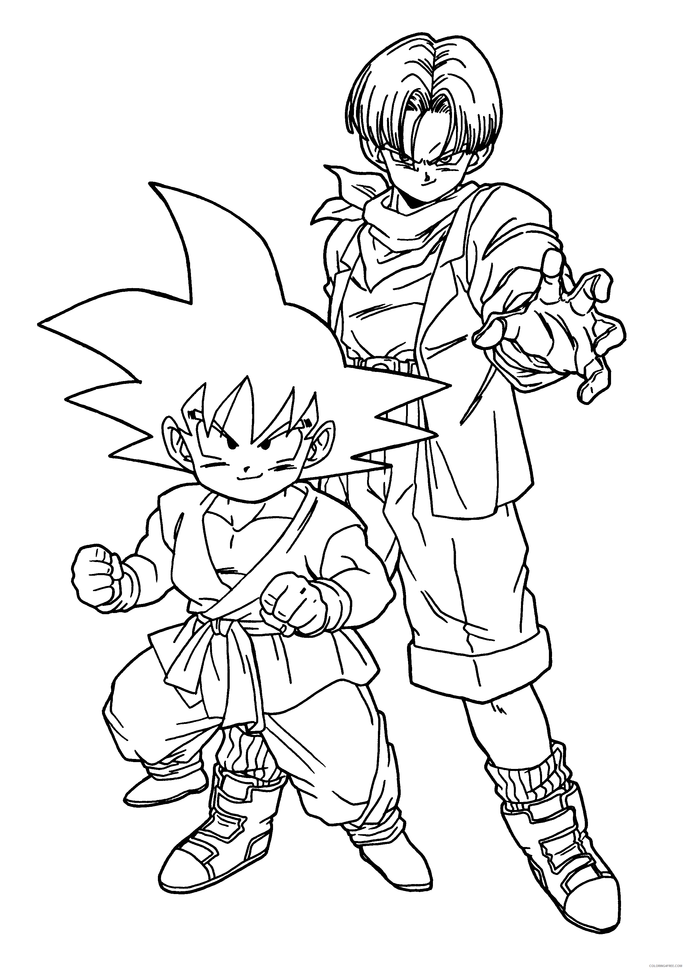 017 dragon ball z Printable Coloring4free