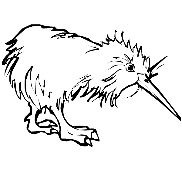 Animal Coloring Pages Coloring Pages kiwi page animals town Printable Coloring4free