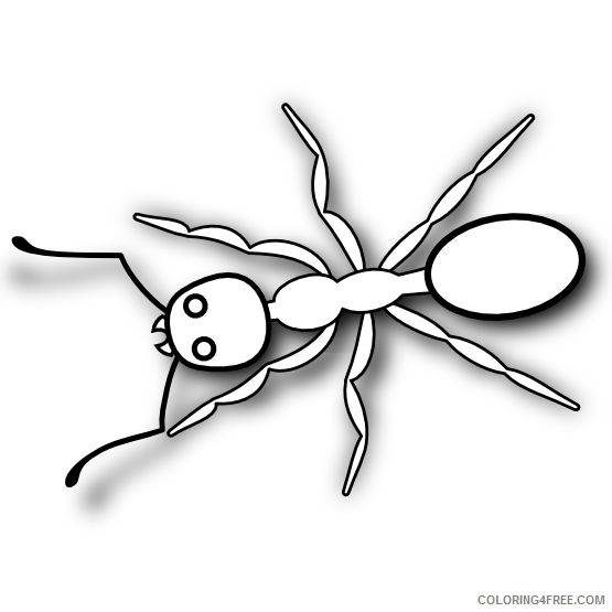 Ants Coloring Pages zero Printable Coloring4free
