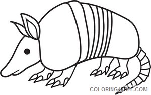 Armadillo Coloring Pages armadillo 4 jpg Printable Coloring4free