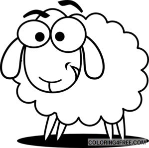 Baby Sheep Coloring Pages baby sheep bfree Printable Coloring4free