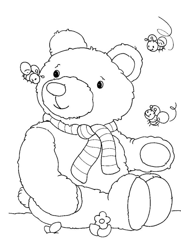 Bear Coloring Pages bear 2 gif Printable Coloring4free