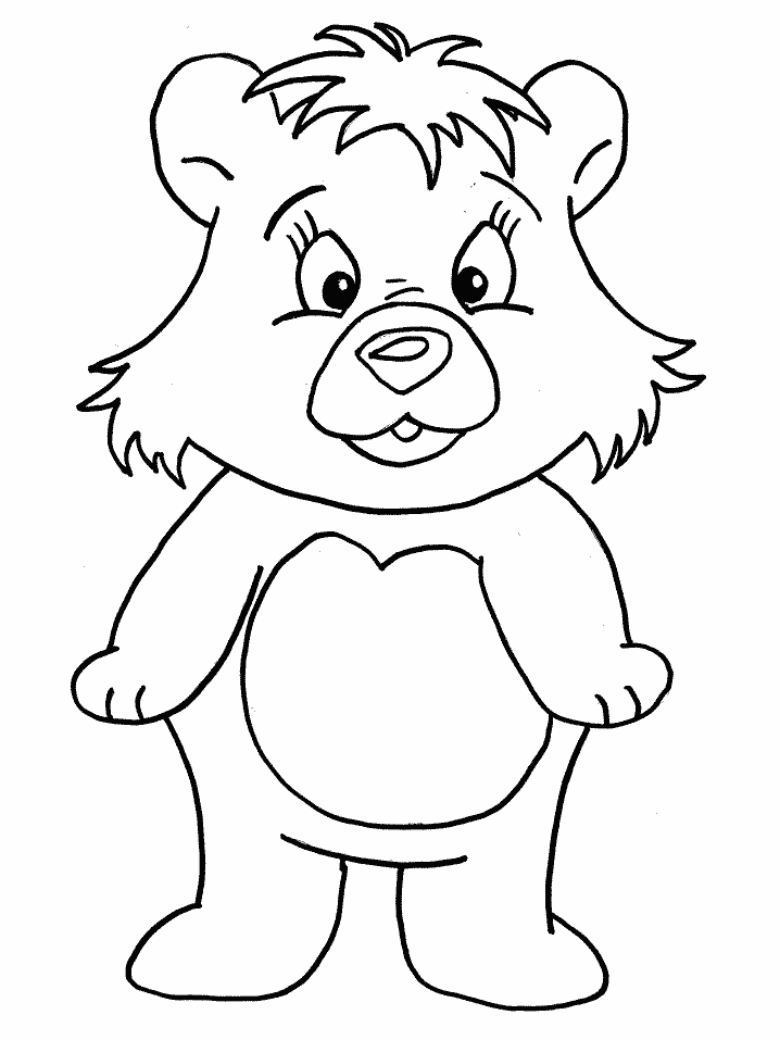 Bear Coloring Pages bear 9 gif Printable Coloring4free